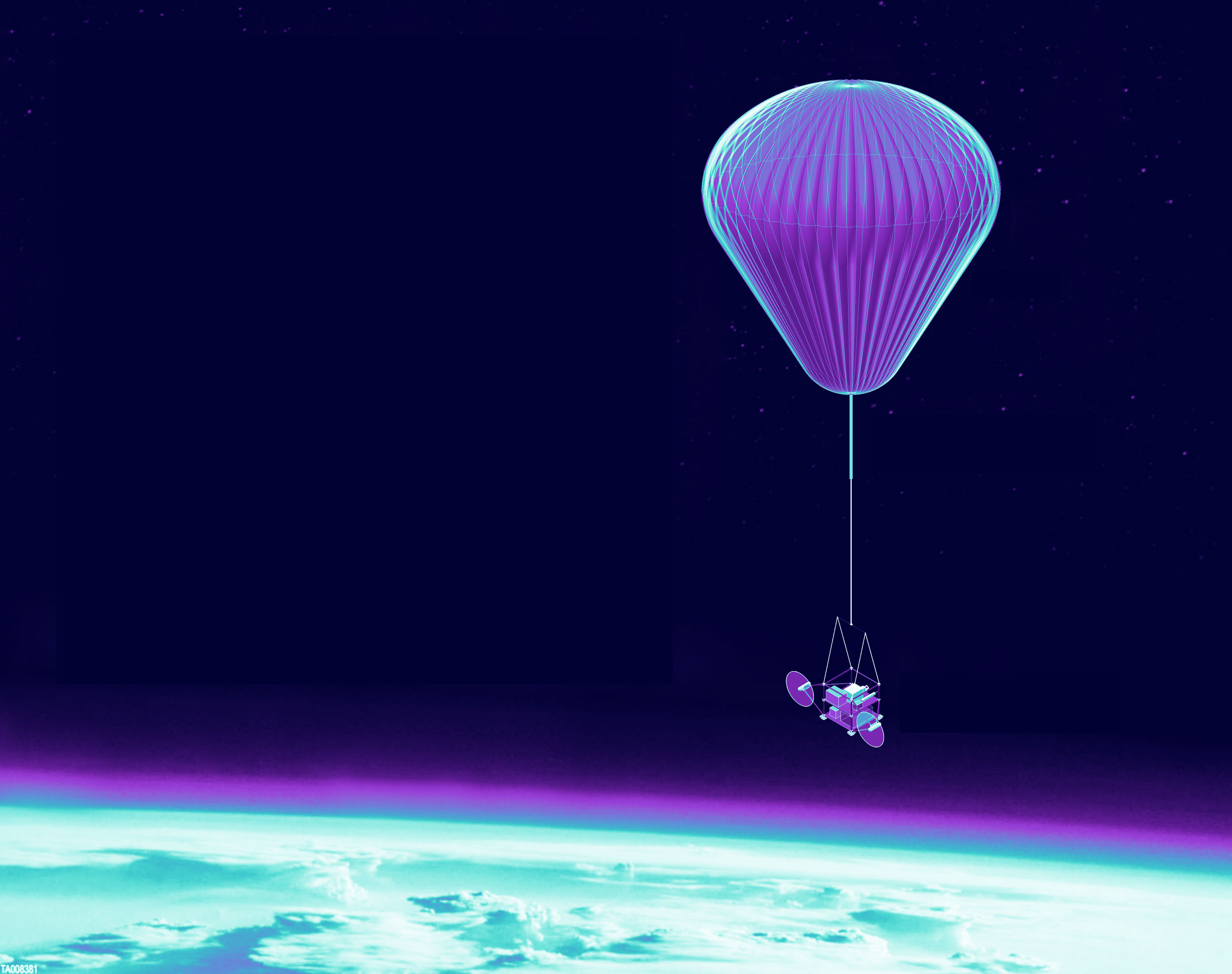 An early illustration of the SCoPEx balloon.