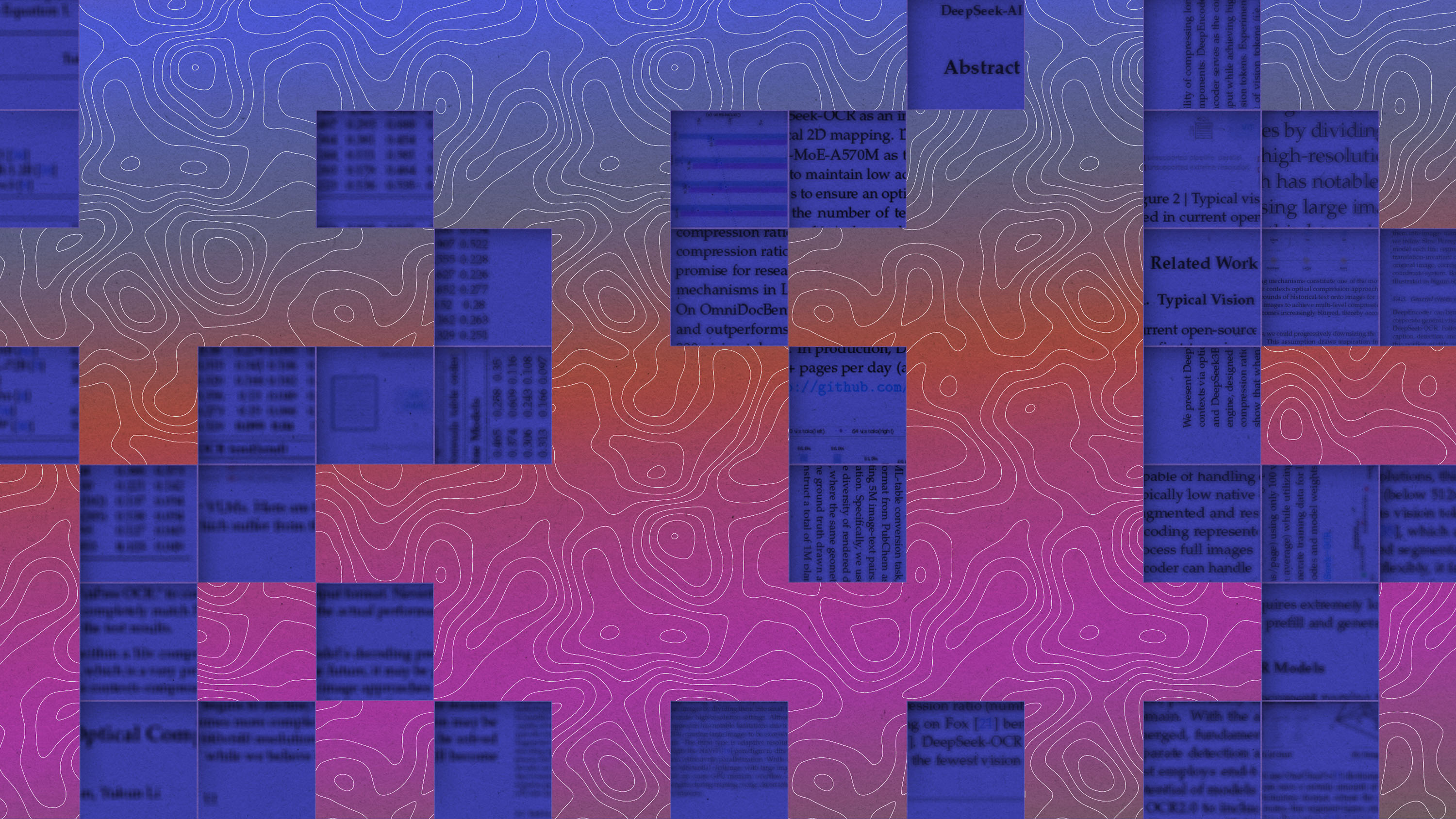 square patches of document fragments