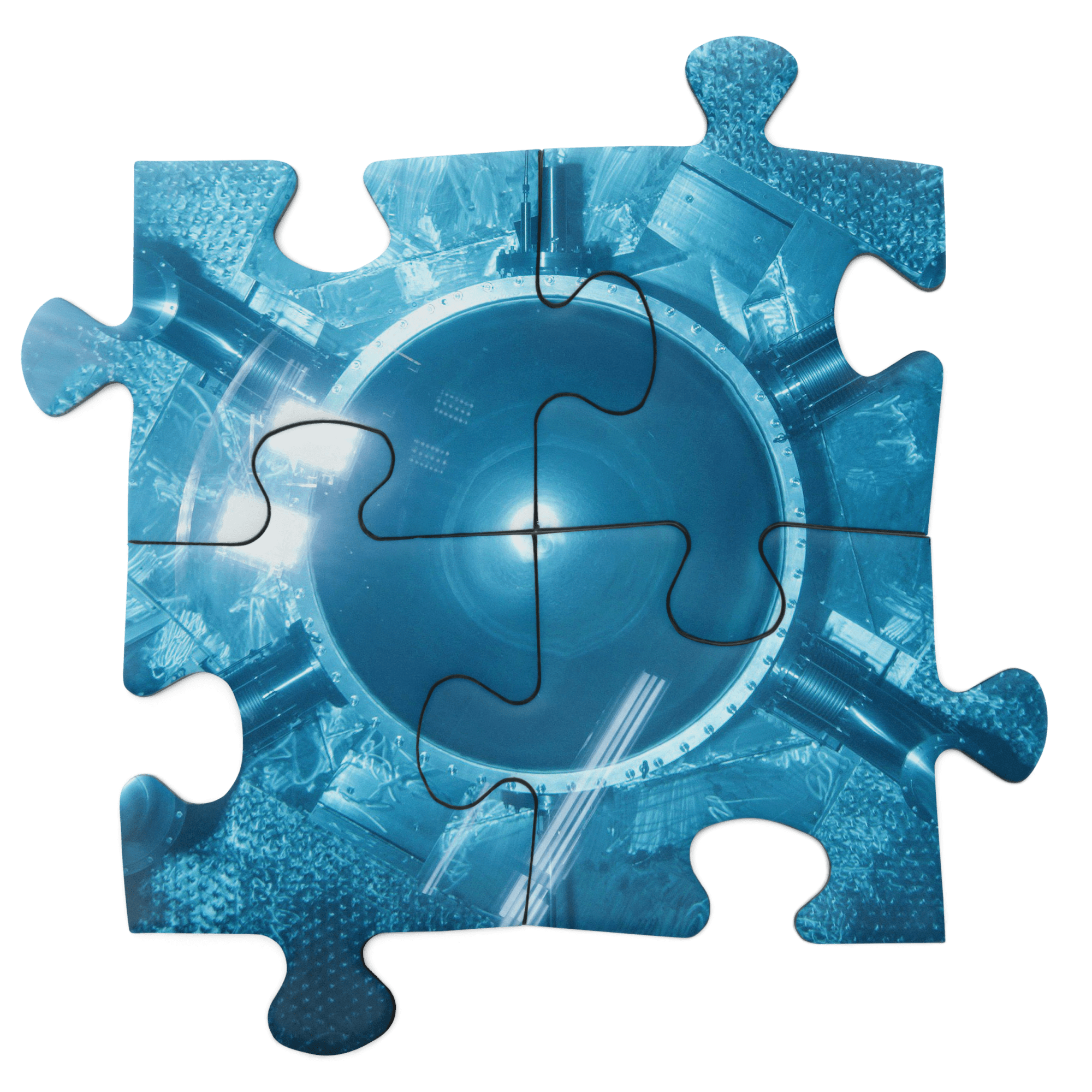 puzzle pieces showing image of detector